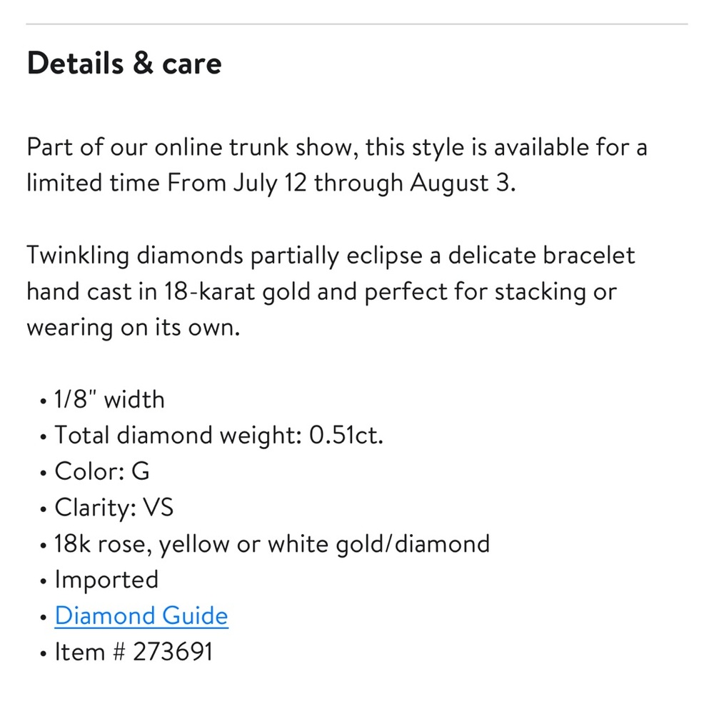 Bony Levy Stackable Bracelet Diamond Bangle - image 5